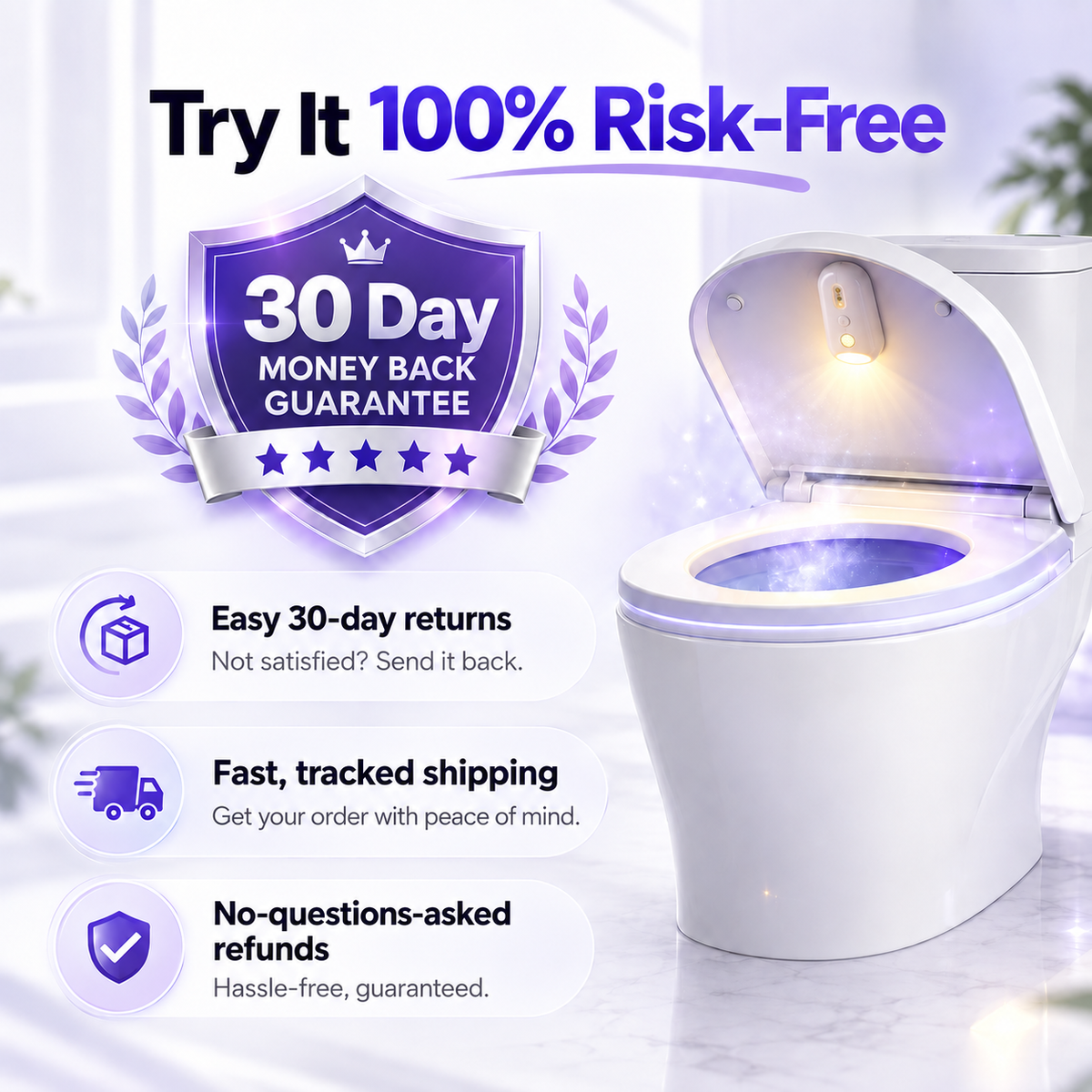 UV Toilet Sanitizer & Night Light